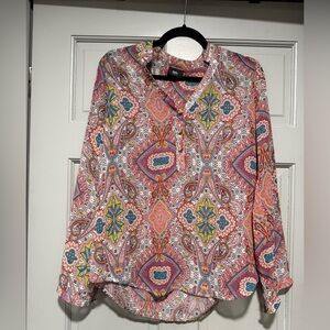Mossimo Supply Co. Multicolor Paisley Blouse